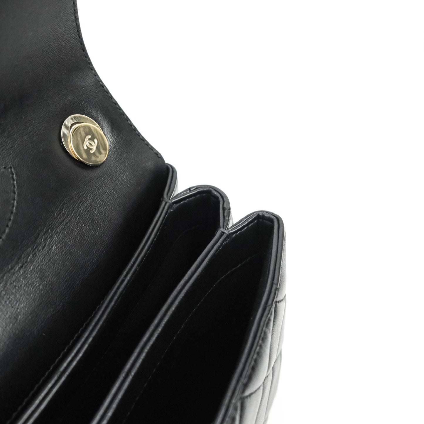 Chanel Trendy CC Small Black Lambskin Gold Hardware