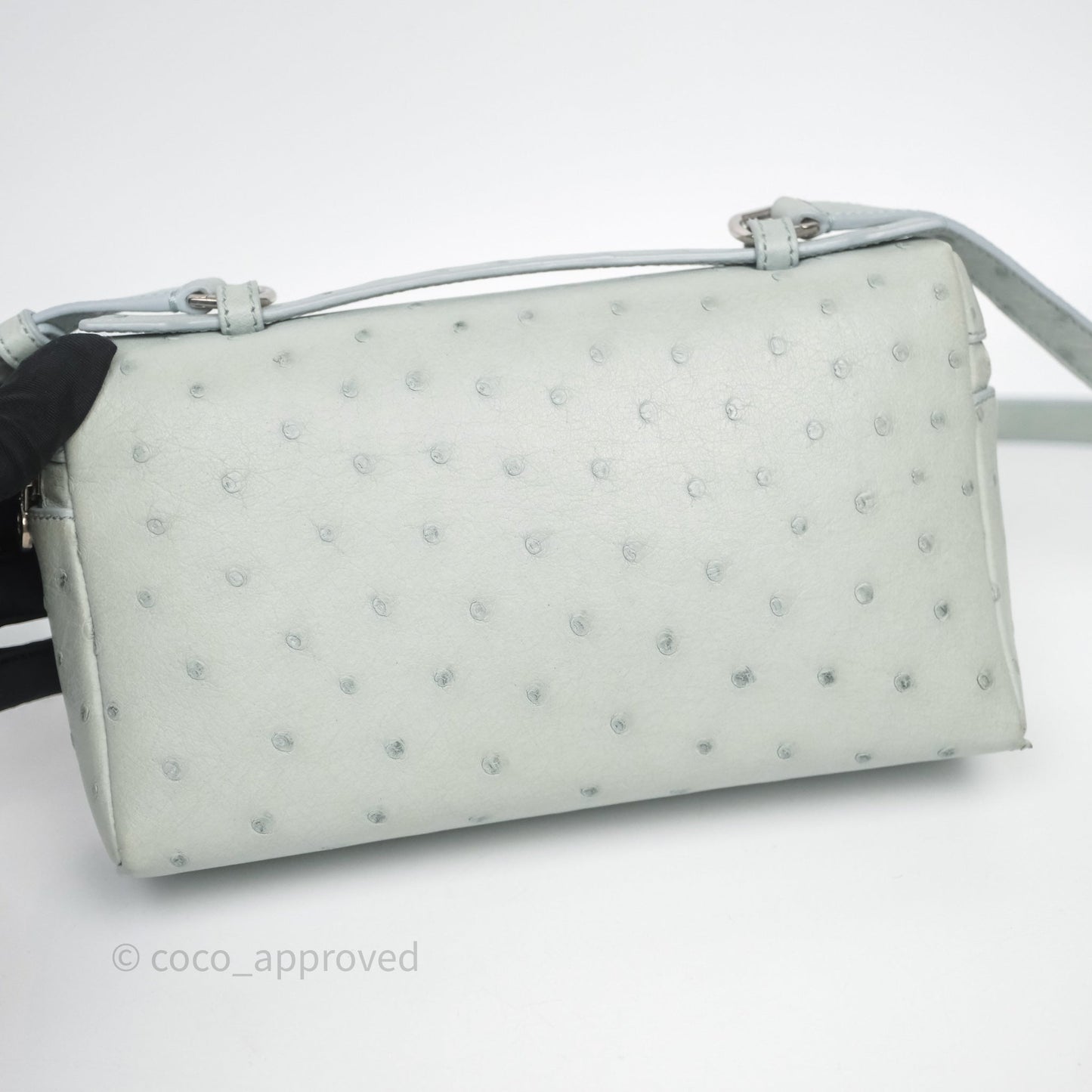Loro Piana Extra Pocket L19 Light Blue Grey Calfskin