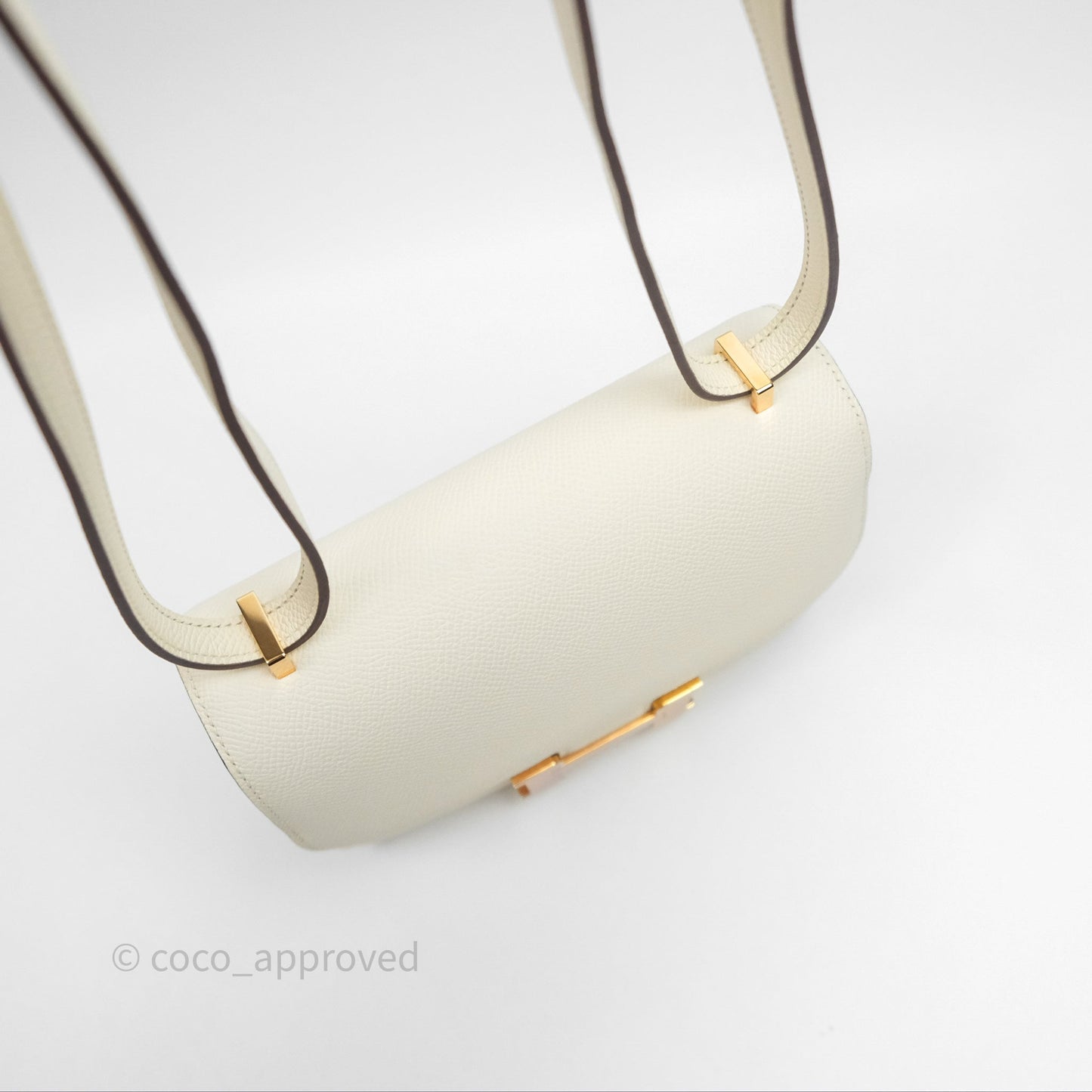 Hermès Constance Mini 18cm Nata I2 Epsom Gold Hardware