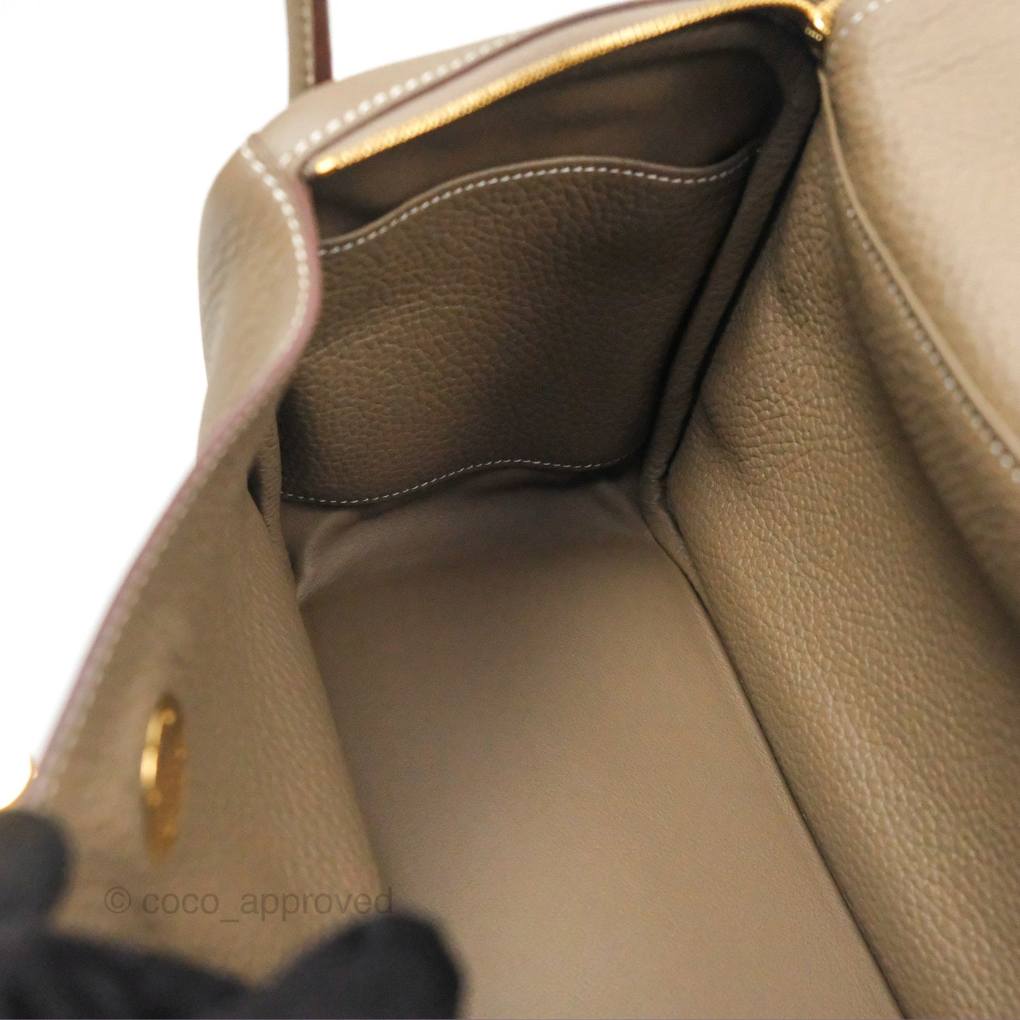 Hermès Lindy 26 Etoupe Clemence Gold Hardware
