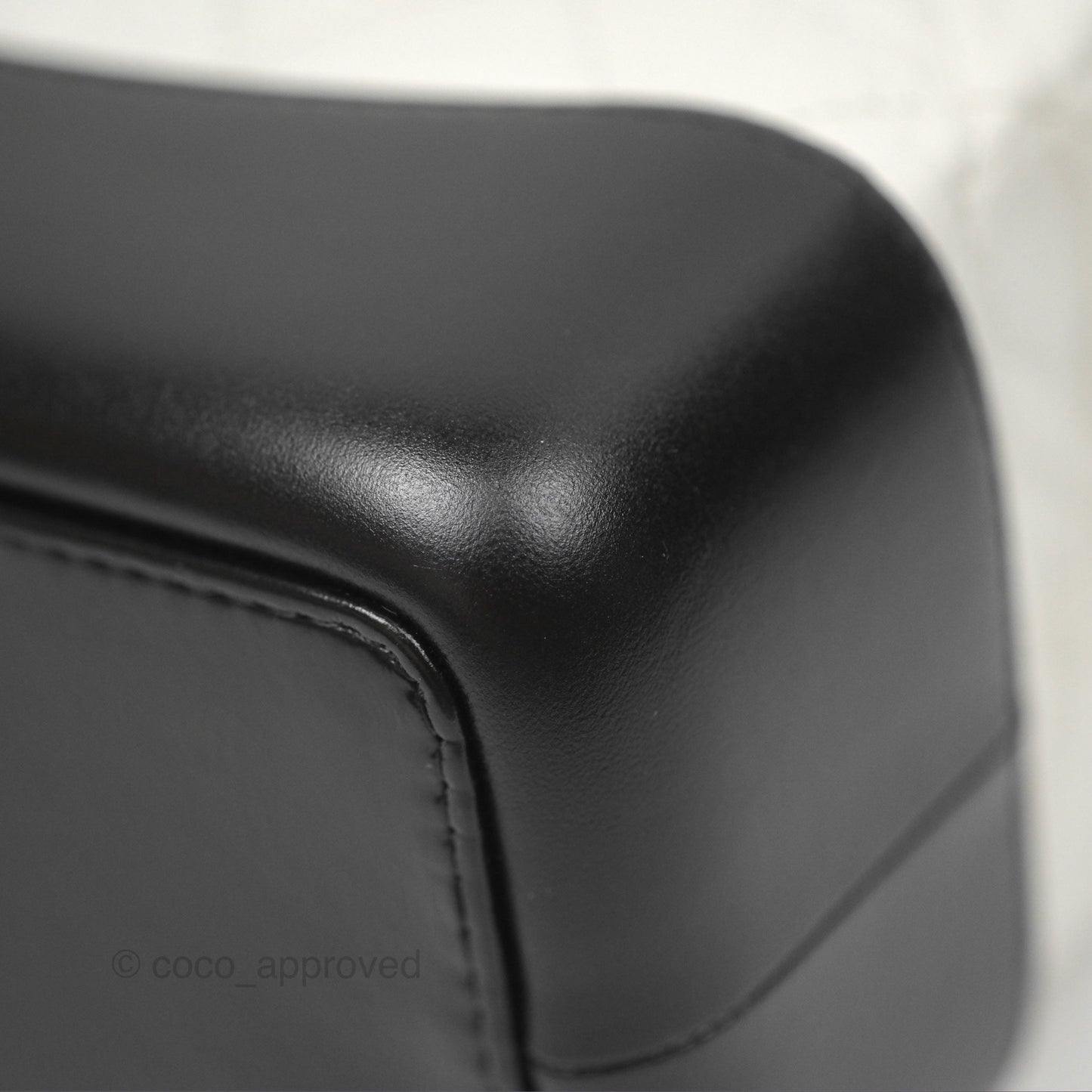 Chanel Small Gabrielle Backpack White Black Aged Calfskin