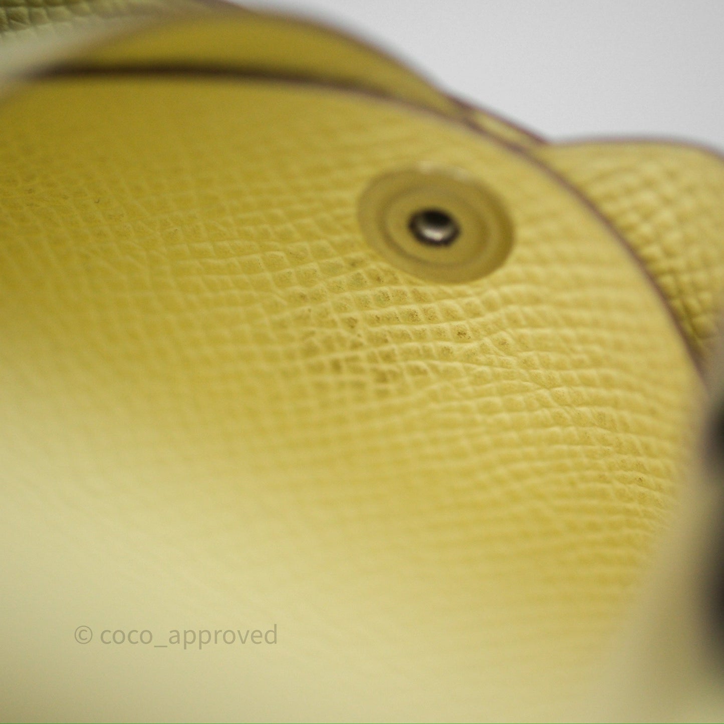 Hermès Calvi Card Holder Jaune Milton I8 Epsom