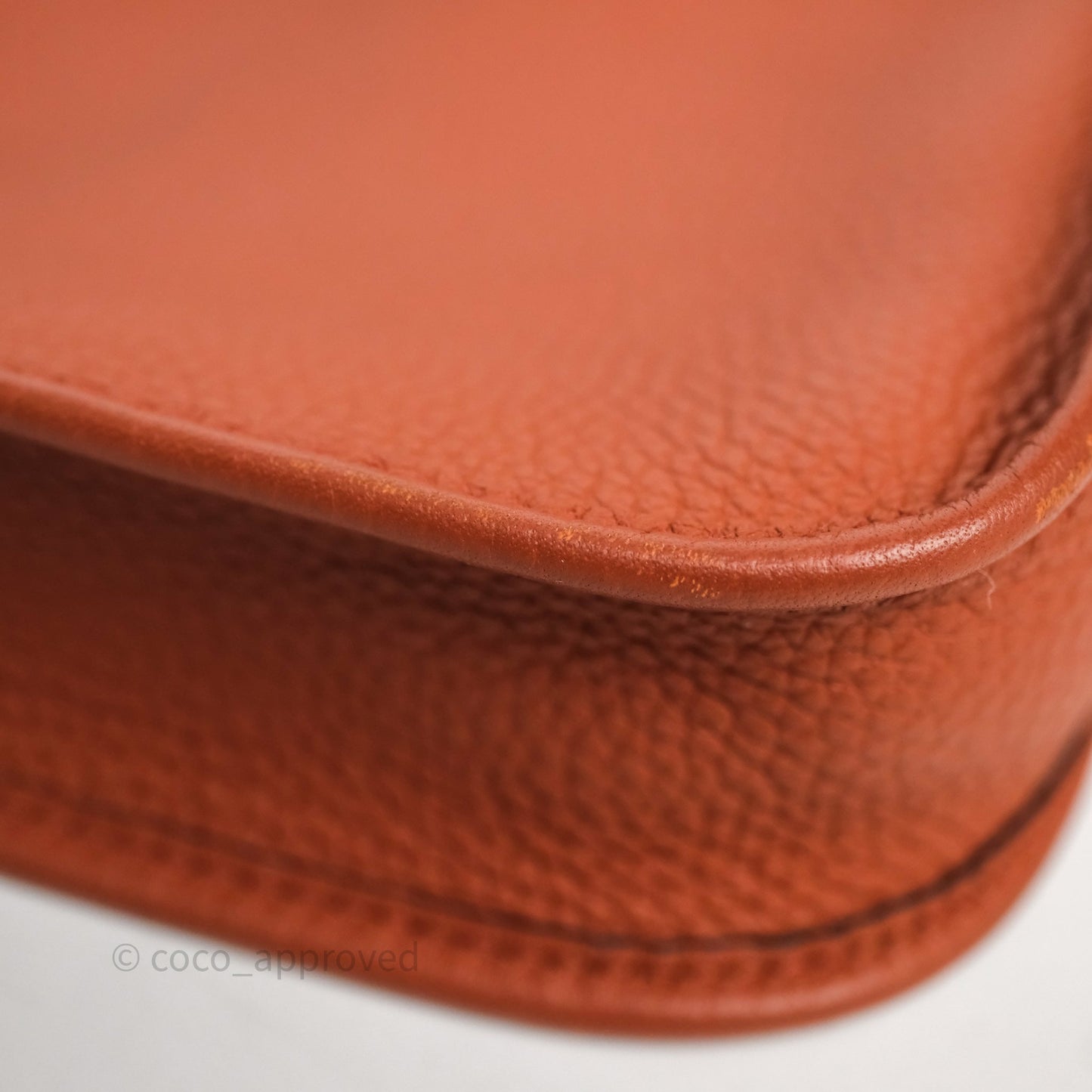 Hermès Mini Evelyne 16 Brick Clemence Gold Hardware