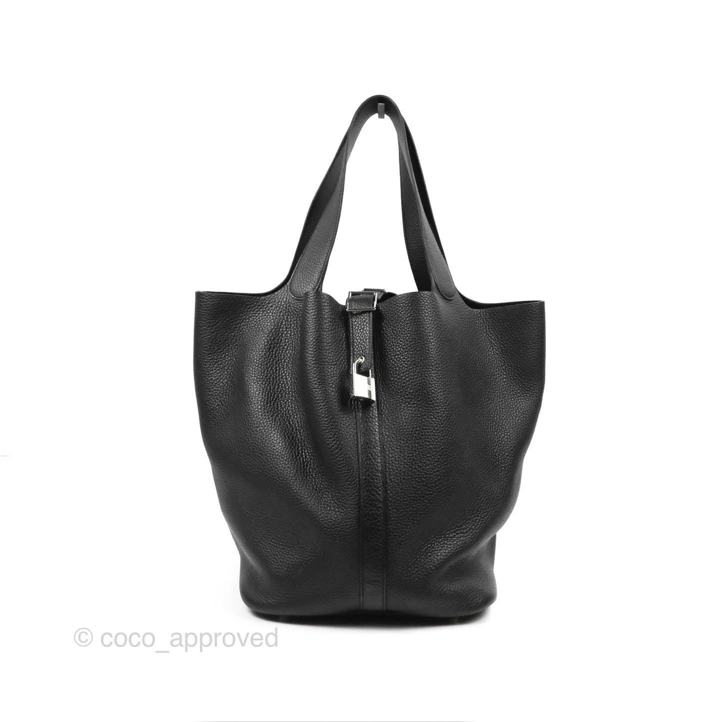 Hermès Picotin TGM 30 Black Clemence Palladium Hardware