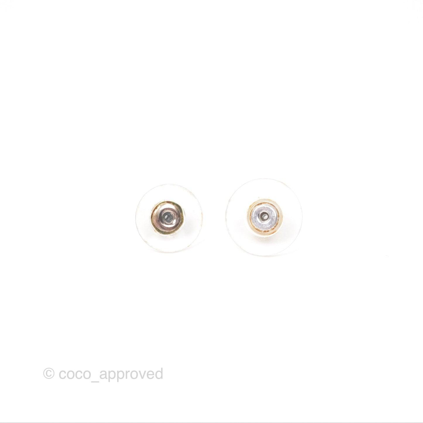 Chanel Multicolor Crystal CC Drop Earrings Gold Tone