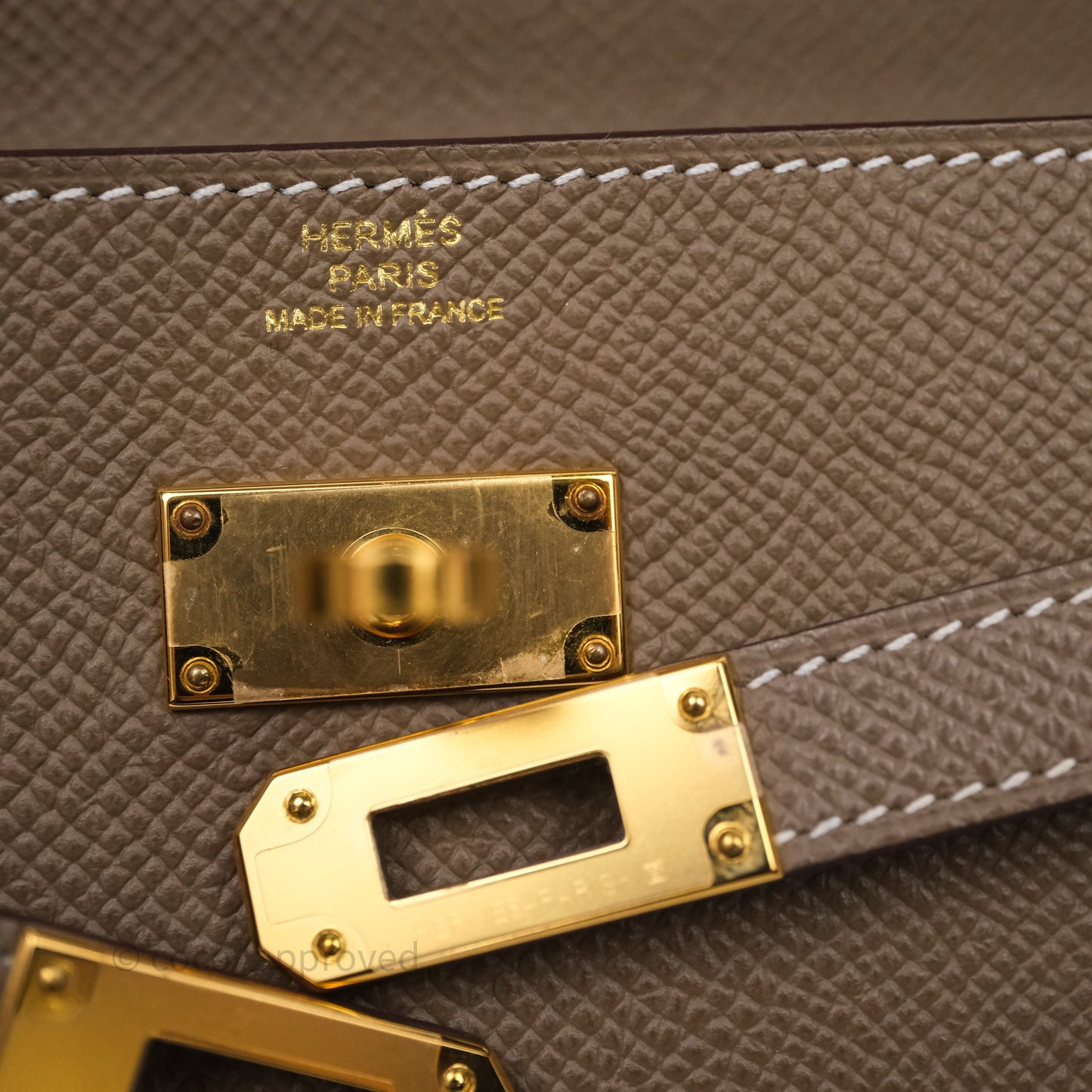 Hermès Kelly To Go Wallet Etoupe 18 Epsom Gold Hardware