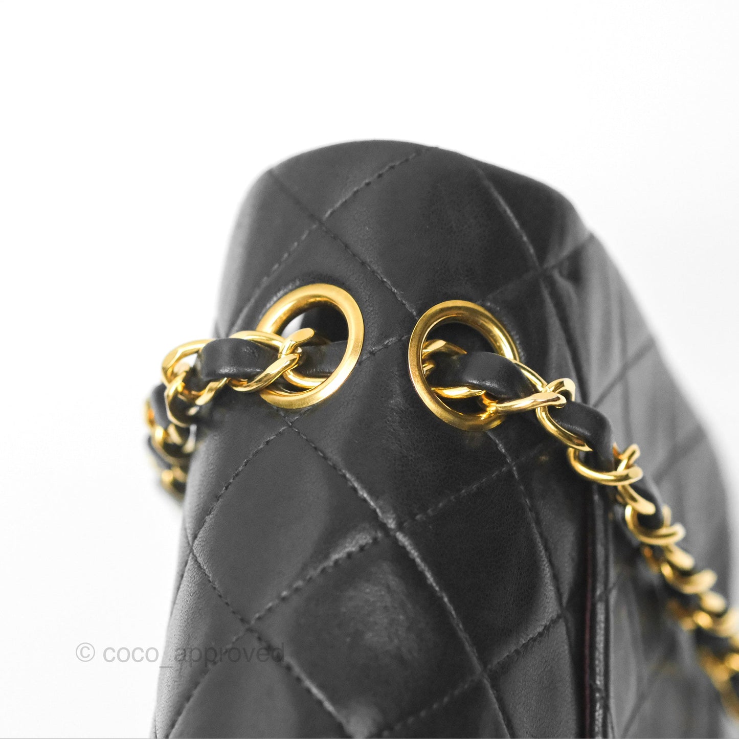 Chanel Classic Vintage Small Flap Black Lambskin 24K Gold Hardware