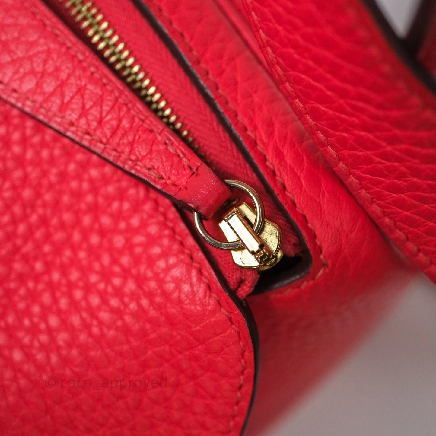 Hermès Mini Lindy 0E Rose Texas Clemence Gold Hardware