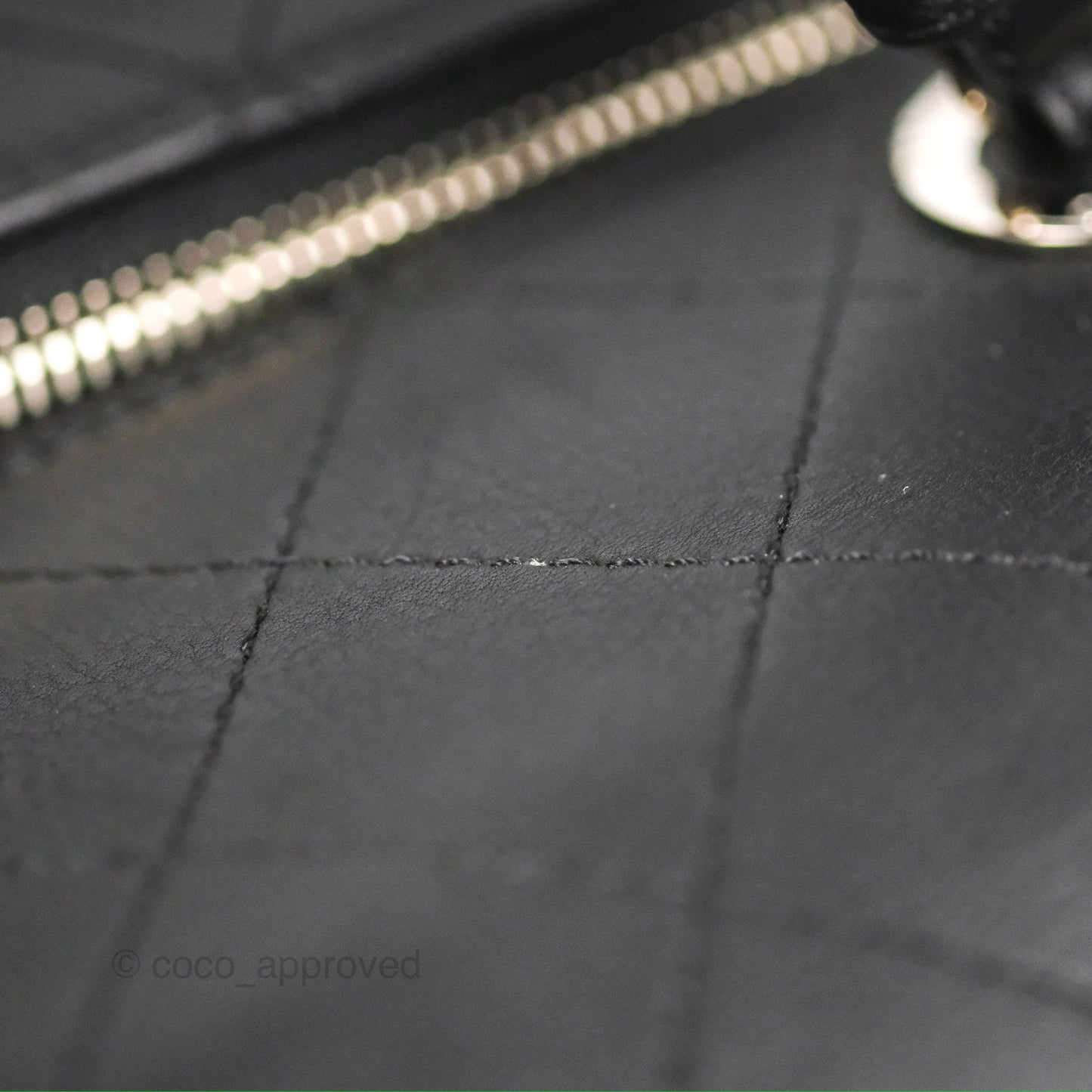 Chanel Flat Quilted Boston Bag Black Calfskin Silver Hardware