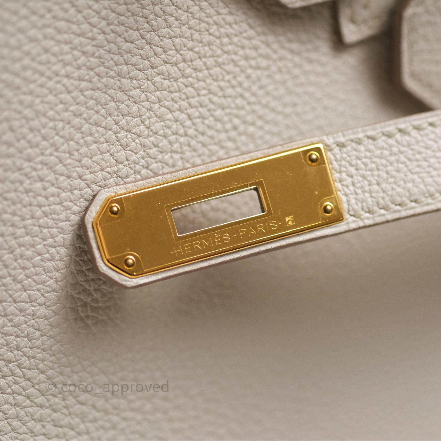Hermès Birkin 30 Retourne Beton 8L Togo Gold Hardware