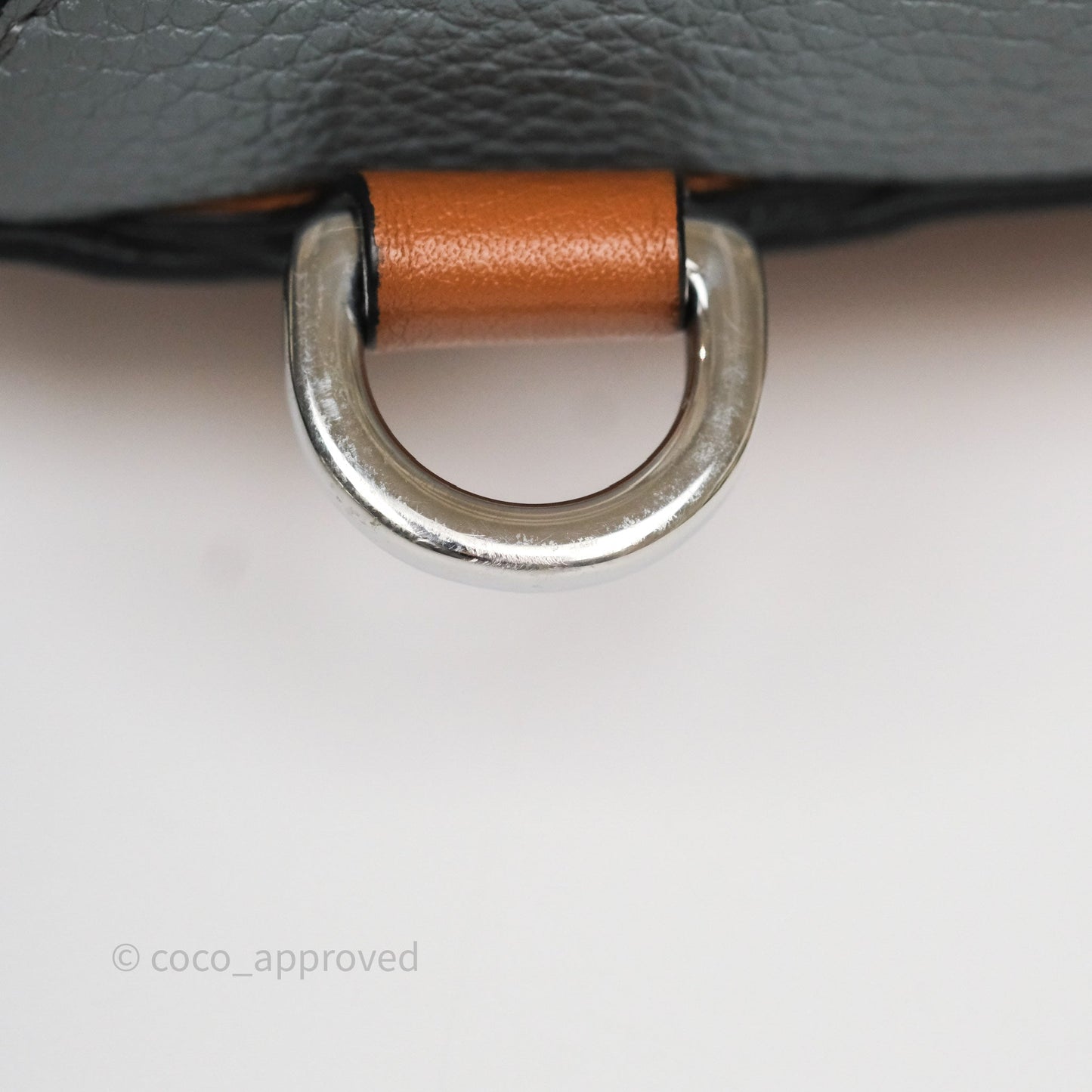 Loewe Medium Puzzle Bag Stone Blue Indigo Tan Calfskin Silver Hardware