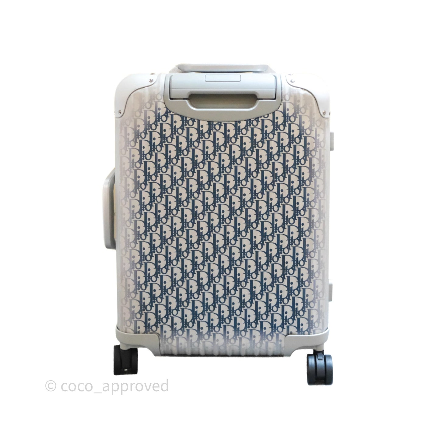 Dior x Rimowa Carry-On Suitcase Gradient Blue Dior Oblique Aluminum