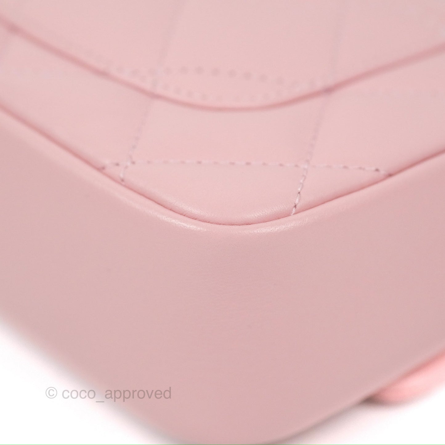 Chanel Mini Flap Bag With Heart CC Charm Pink Lambskin Aged Gold Hardware