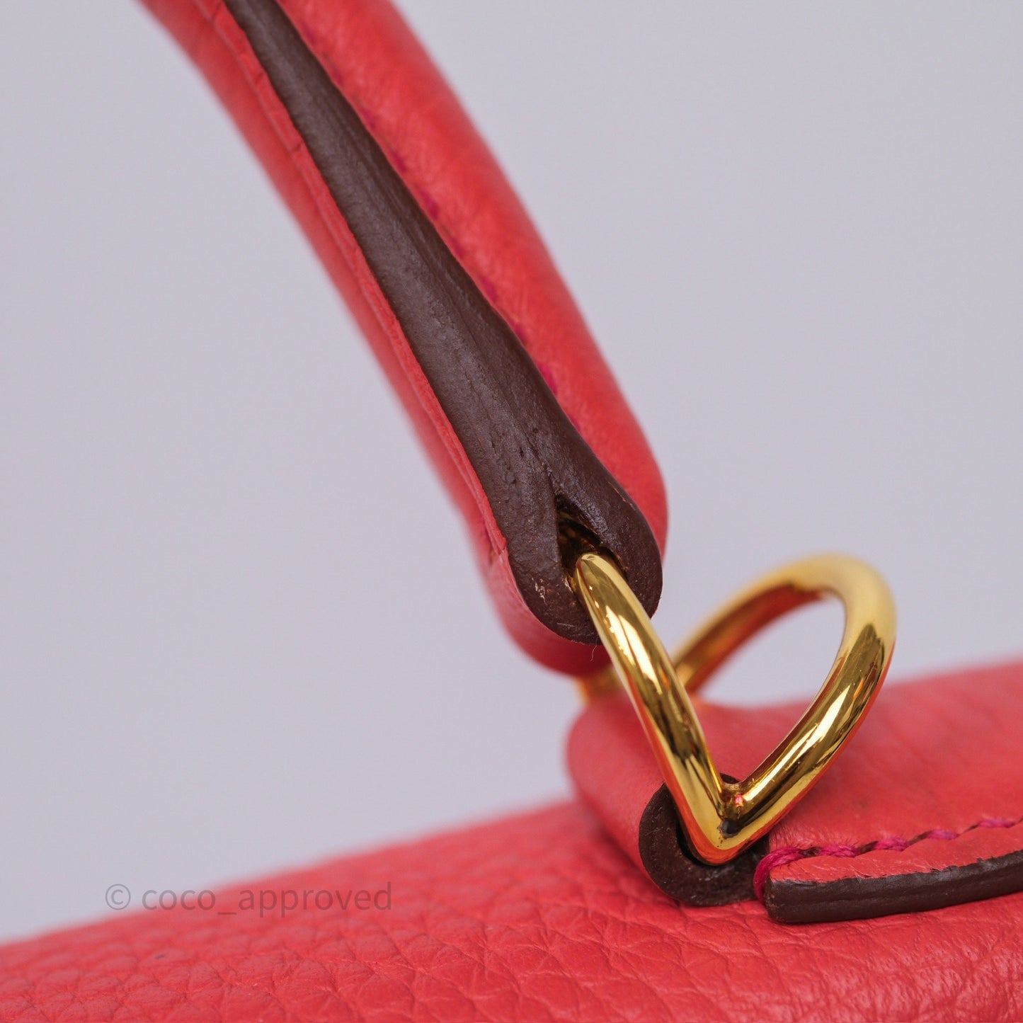 Hermès Kelly 28 Rose Jaipur Retourne Togo Gold Hardware