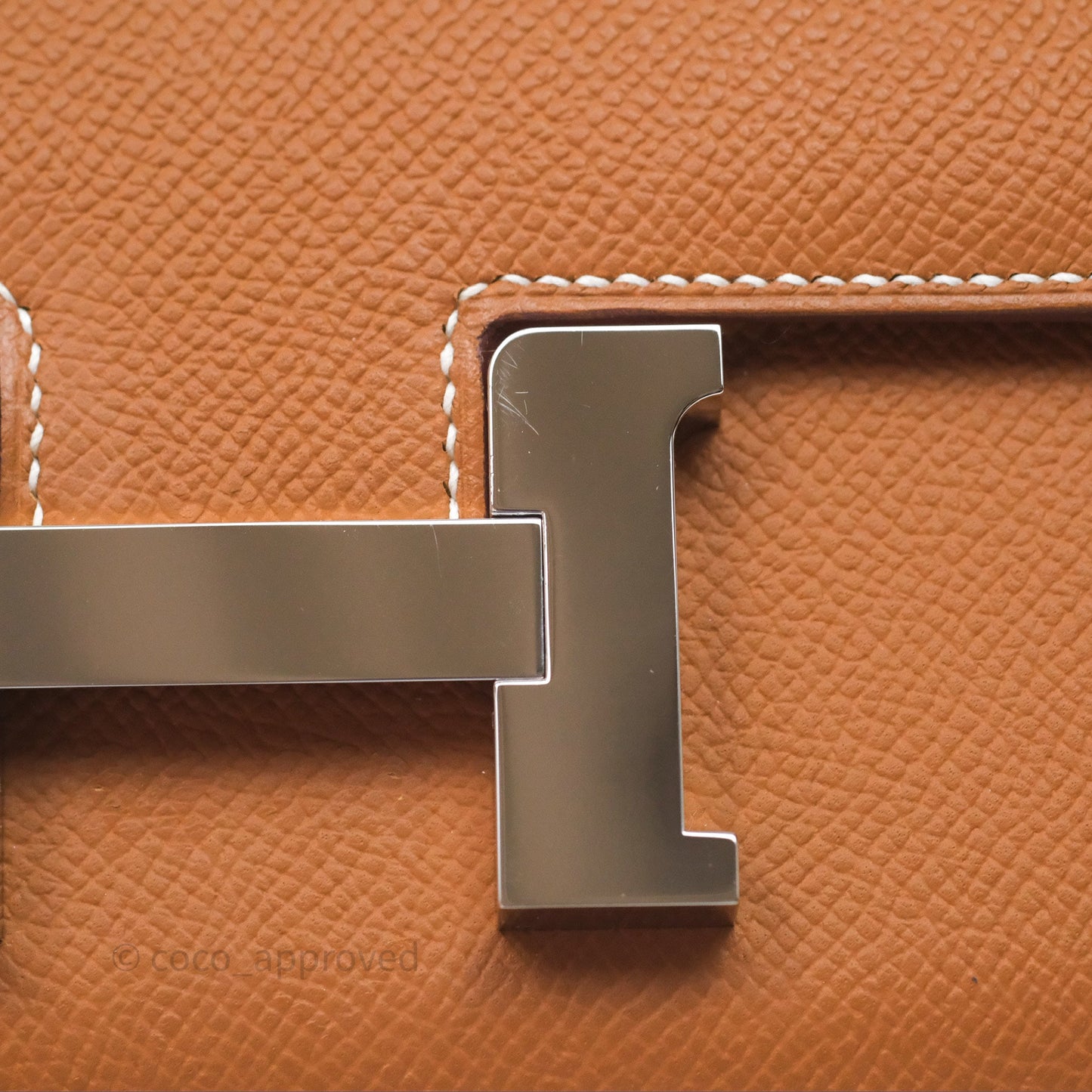 Hermès Constance Elan Gold 37 Epsom Palladium Hardware