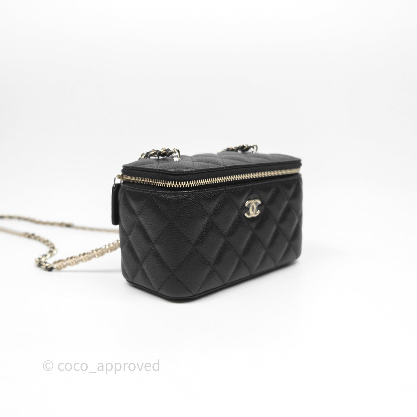 Chanel Classic Vanity with CC Logo Chain Caviar Gold Hardware