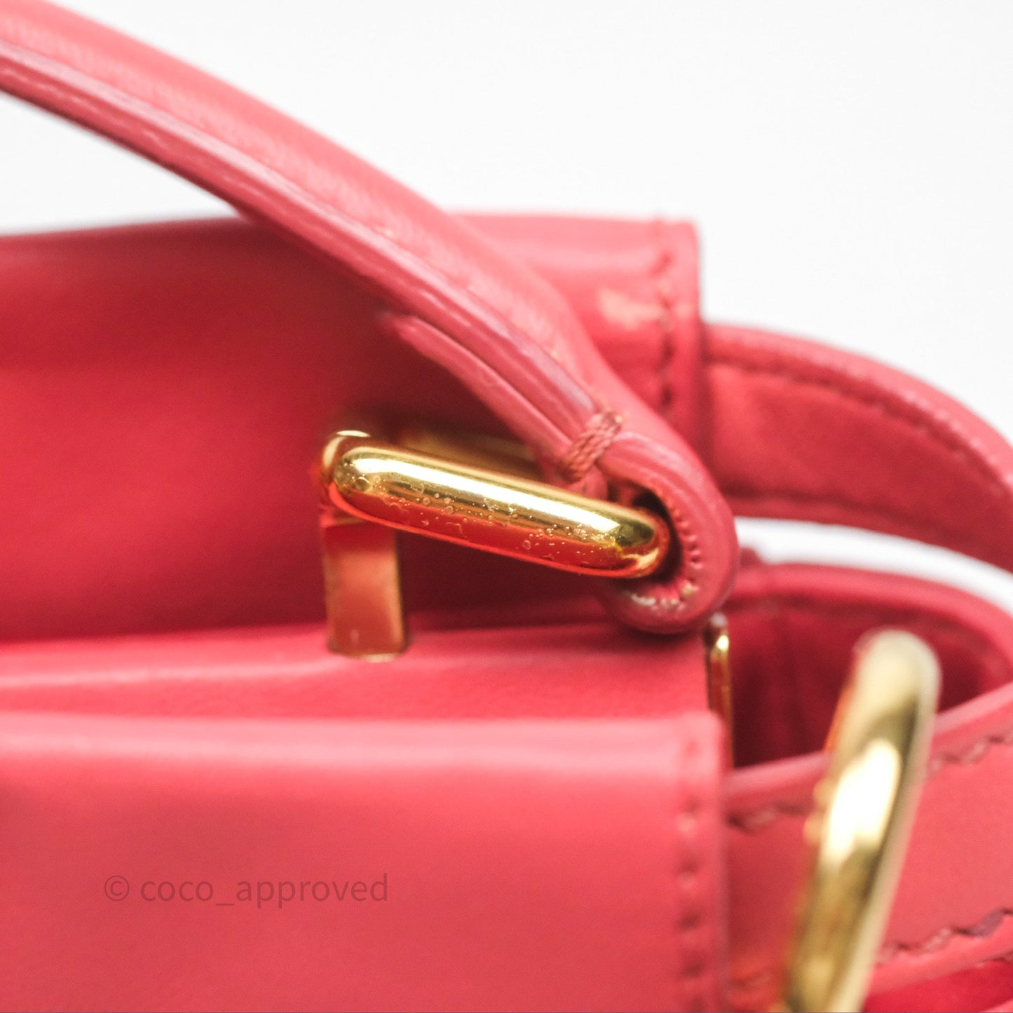 Fendi Nappa Mini Peekaboo Bag Hot Pink