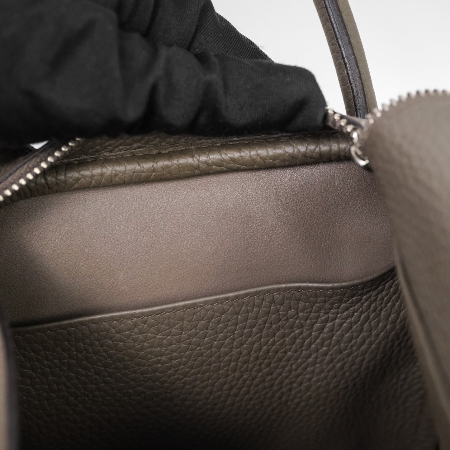 Hermès Lindy 30 Etain 8F Clemence Palladium Hardware