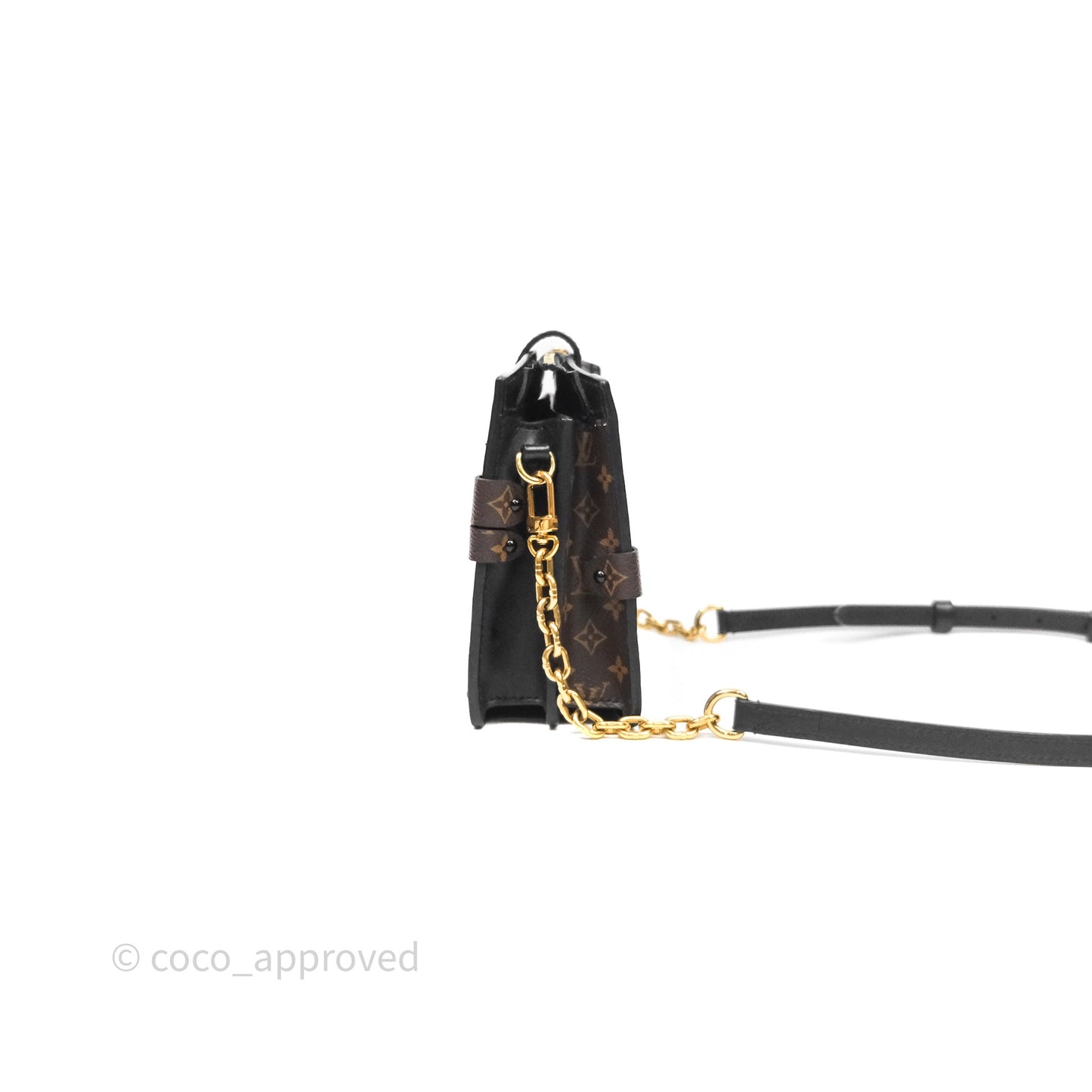 Louis Vuitton Monogram Reverse Trunk Clutch Bag