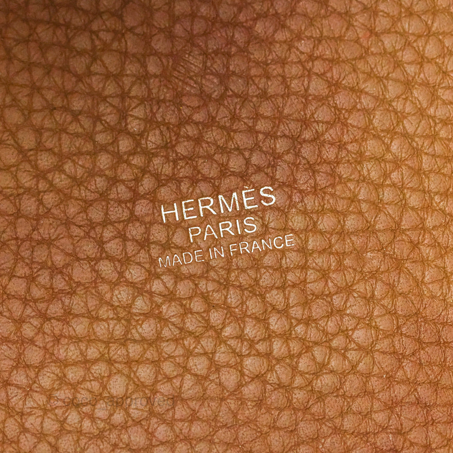 Hermès Picotin Lock 18 PM Eclat Alezan 3G/Biscuit 48 Clemence Silver Hardware