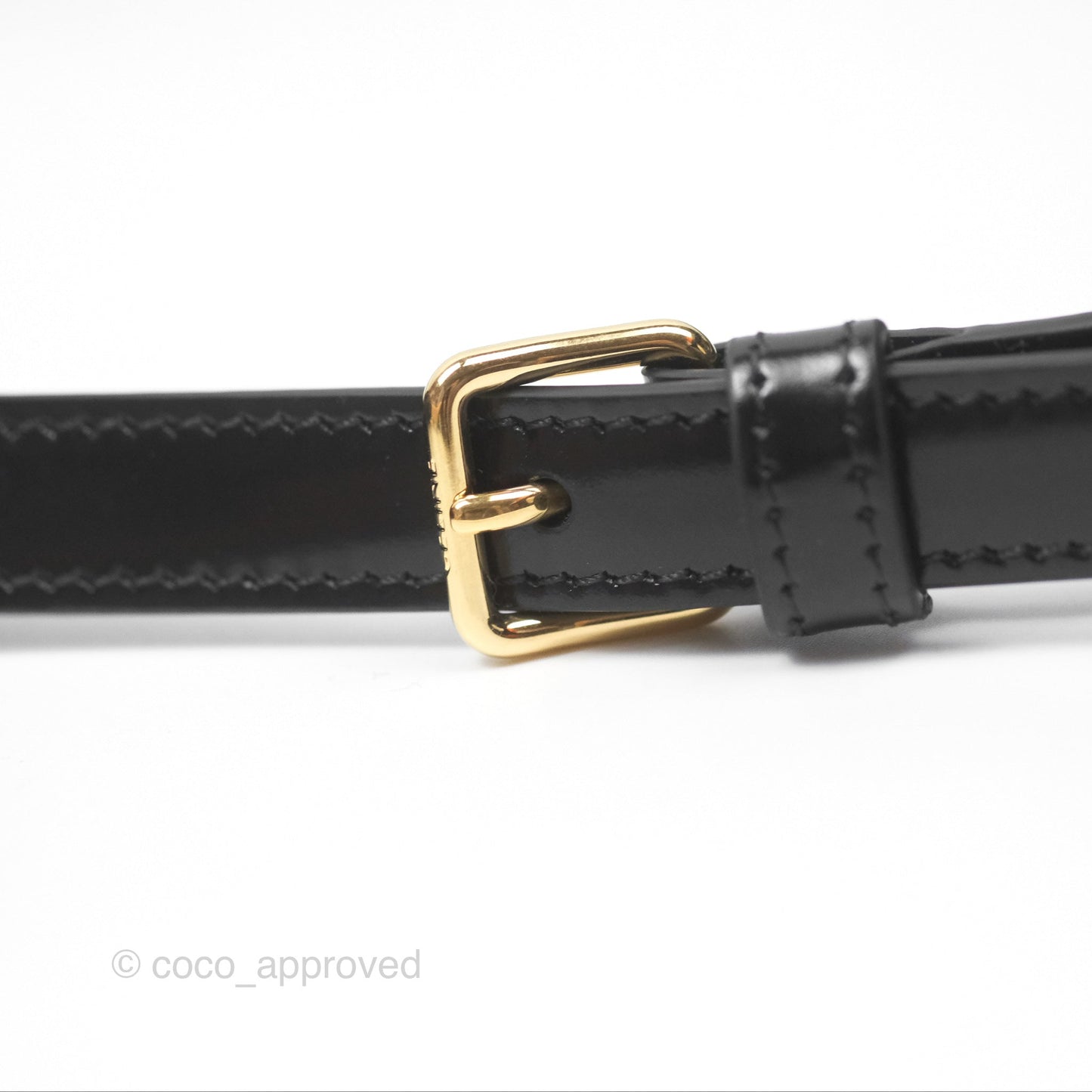 Celine Triomphe Shoulder Bag Black Calfskin
