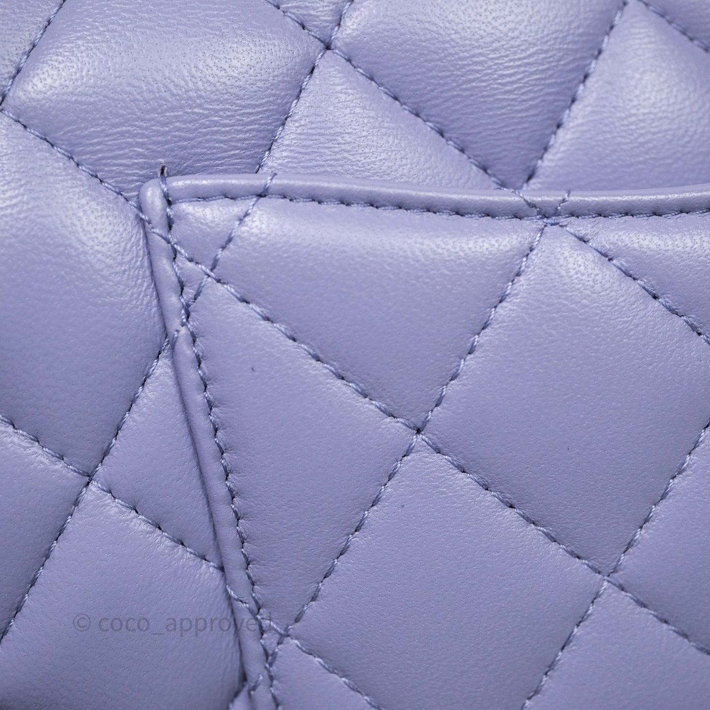 Chanel Top Handle Mini Rectangular Flap Purple Lambskin Gold Hardware