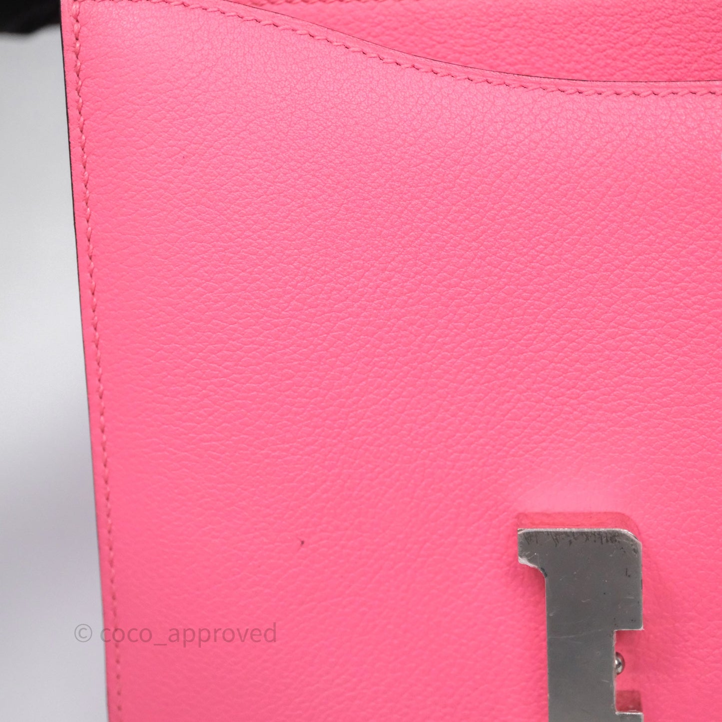 Hermès Constance 24 Rose Azalee 8W Epsom Palladium Hardware
