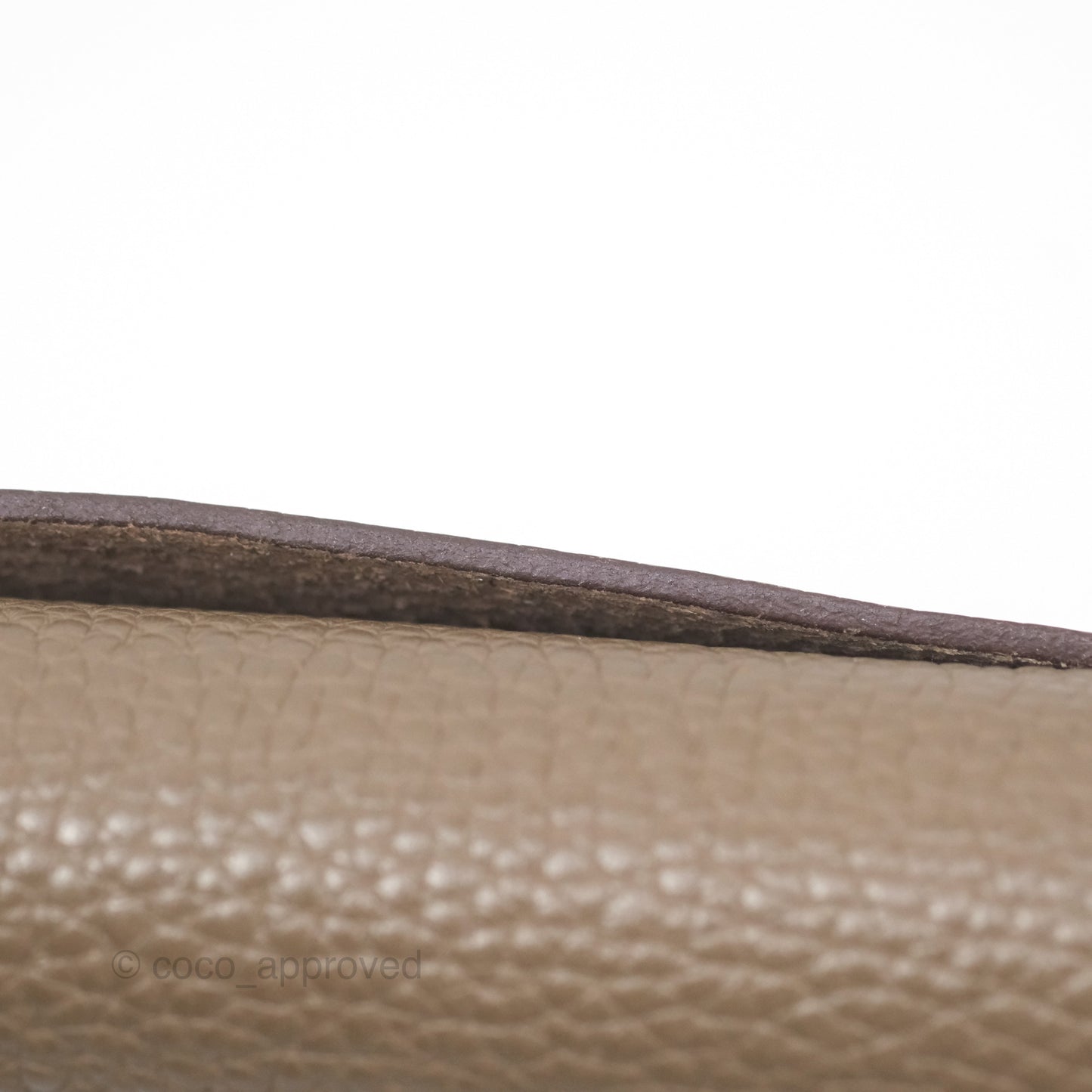 Hermès Halzan 31 Etoupe Clemence Palladium Hardware