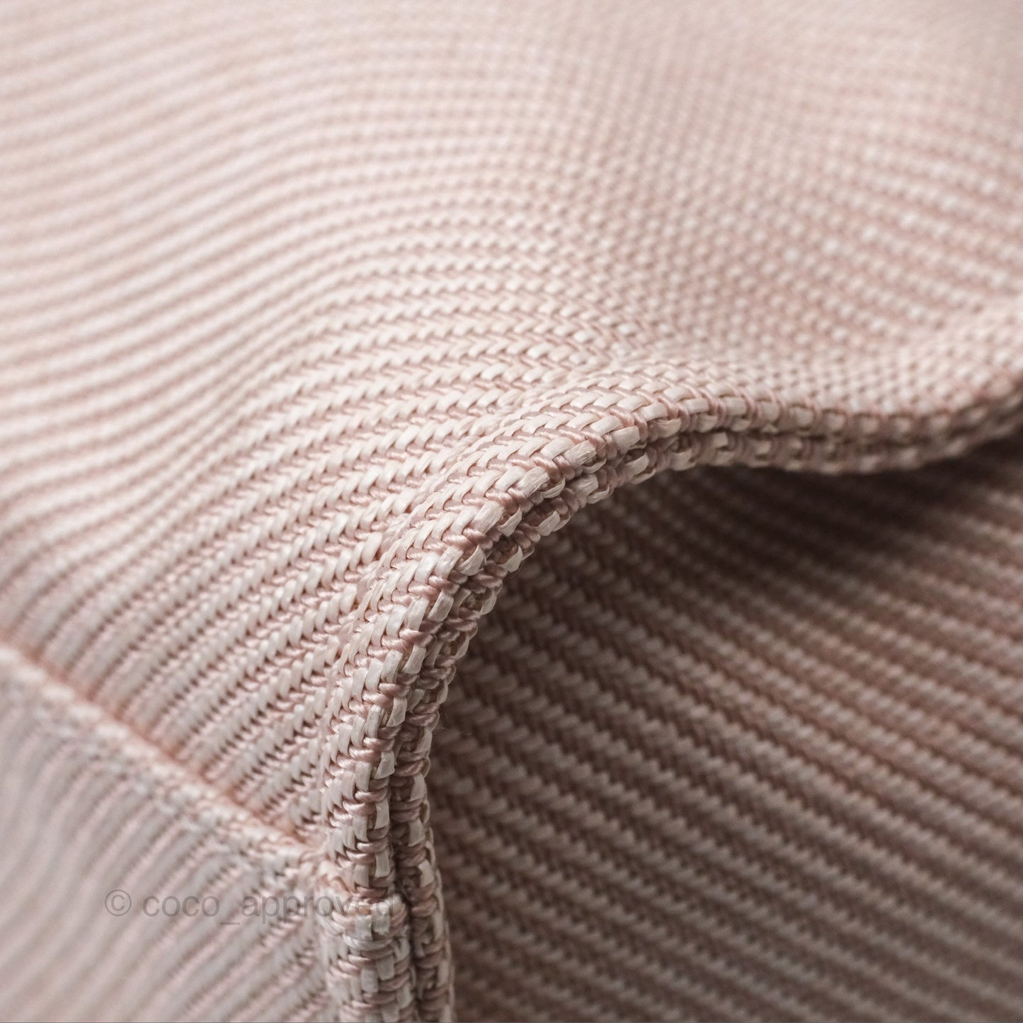 Chanel Medium Deauville Pink Canvas Gold Hardware