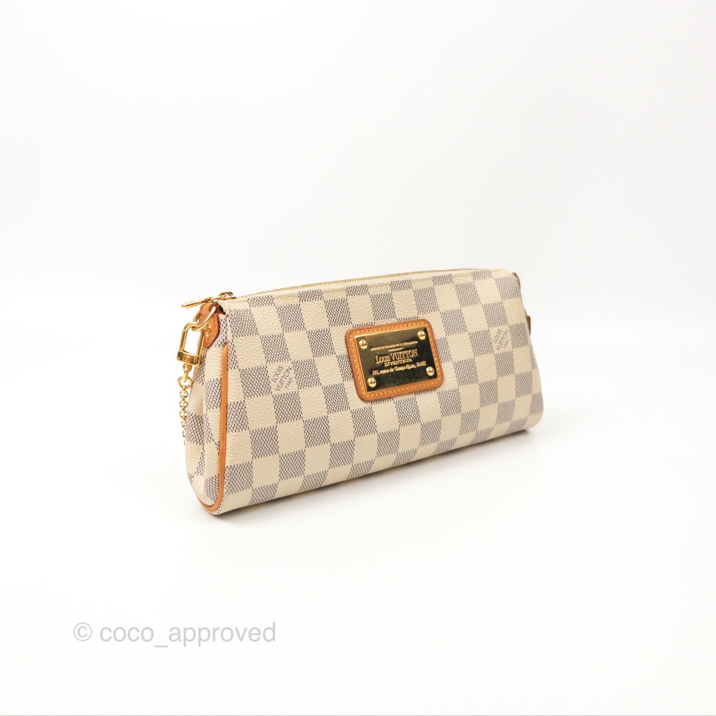 Louis Vuitton Eva Clutch With Strap Damier Azur