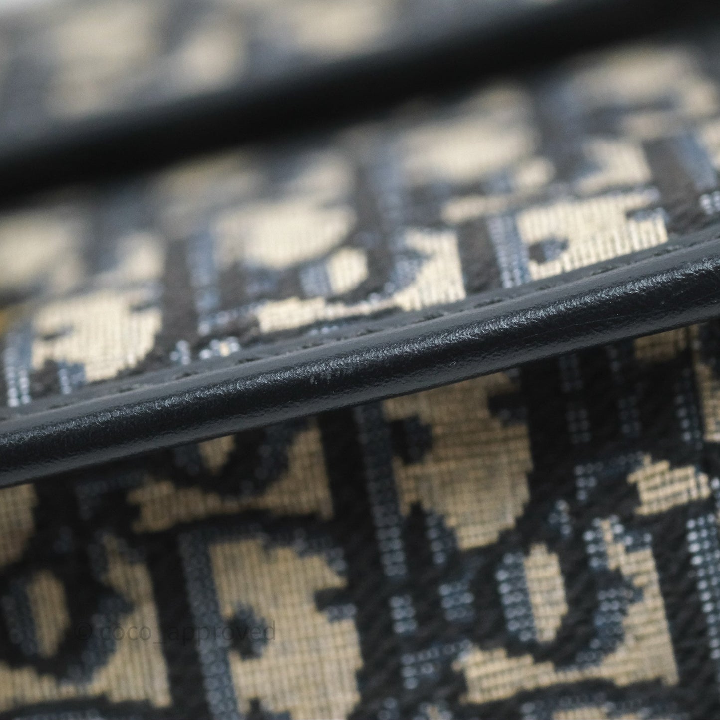 Christian Dior 30 Montaigne with Chain Blue Dior Oblique Jacquard