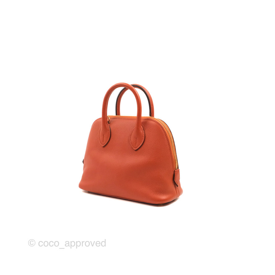 Hermes Mini Bolide 1923 Bag Terre Battue/Anemone Evecolor Gold Hardware