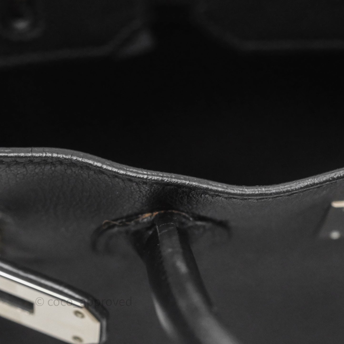 Hermès Birkin 30 Noir 89 Evergrain Palladium Hardware