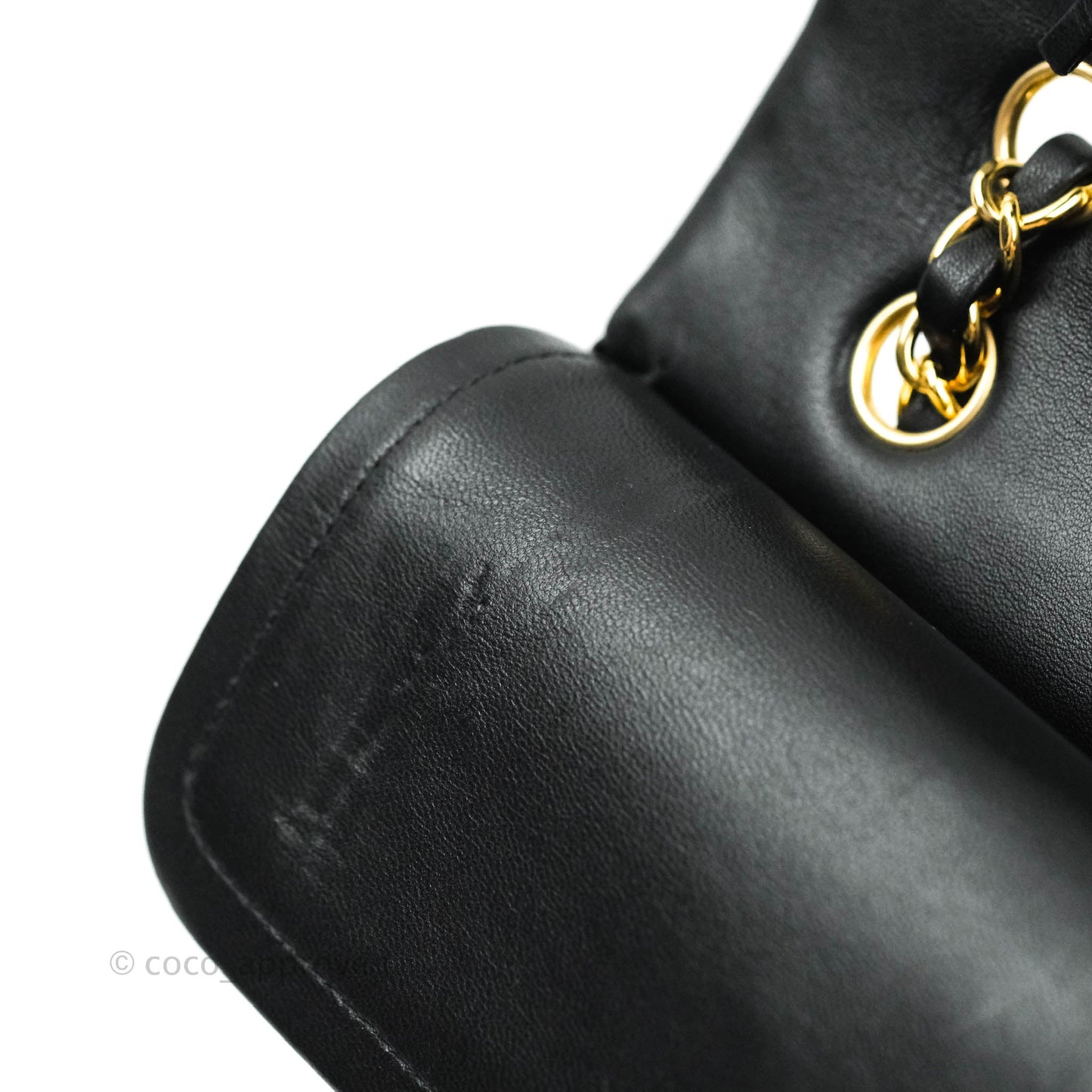 Chanel Classic M/L Medium Double Flap Black Lambskin Gold Hardware