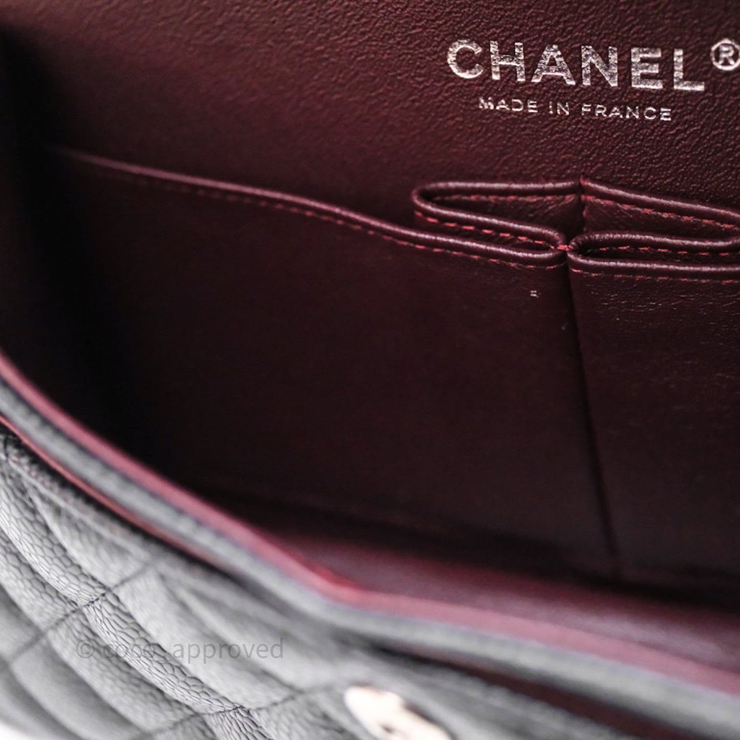 Chanel Small Classic Flap Quilted Black Caviar Silver Hardware