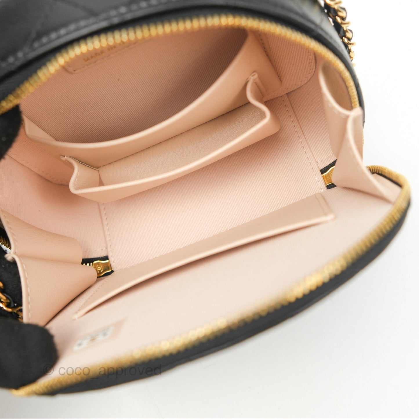 Chanel Small Clutch With Chain Black Lambskin Gold Hardware 23C
