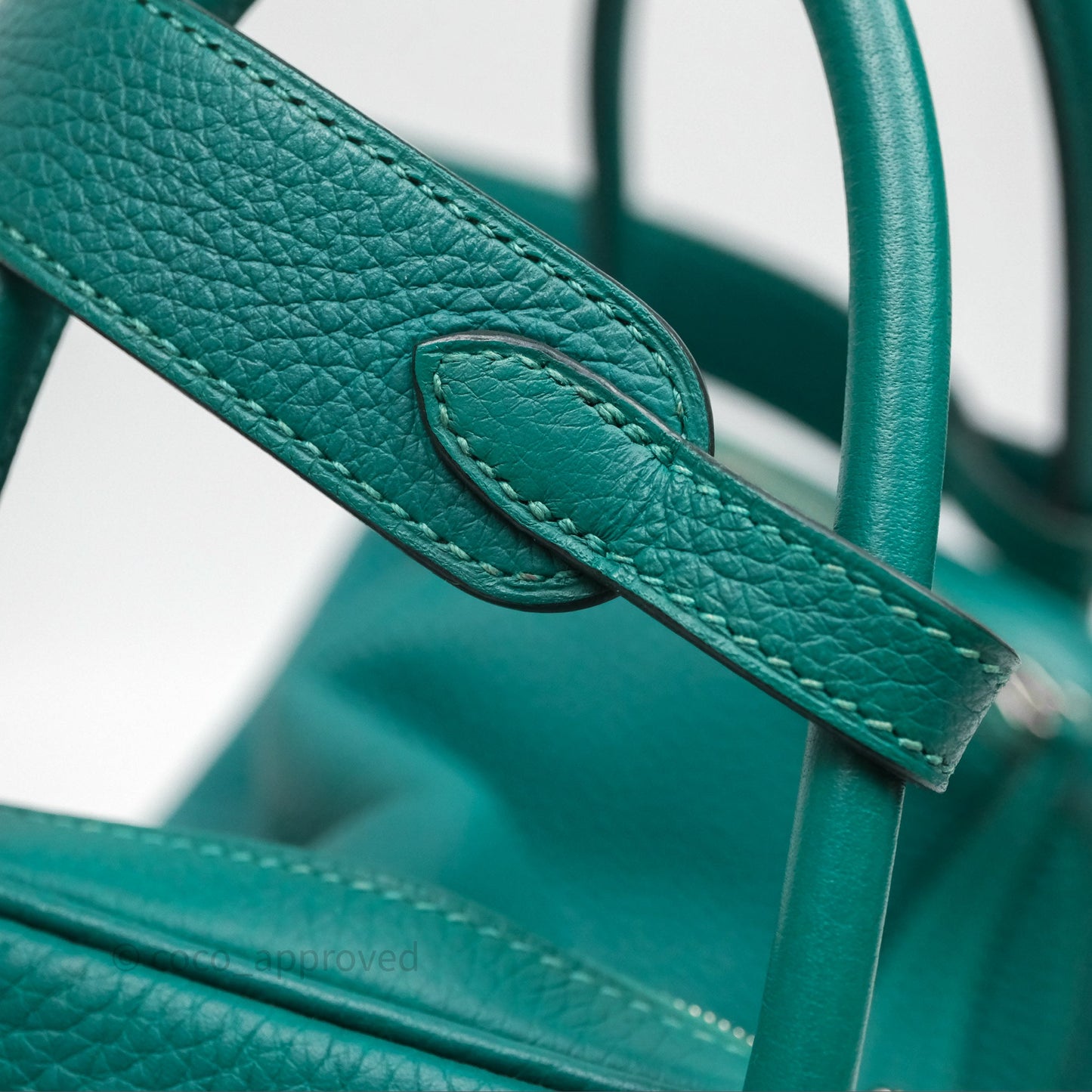 Hermès Lindy 26 Vert Verone U1 Clemence Palladium Hardware