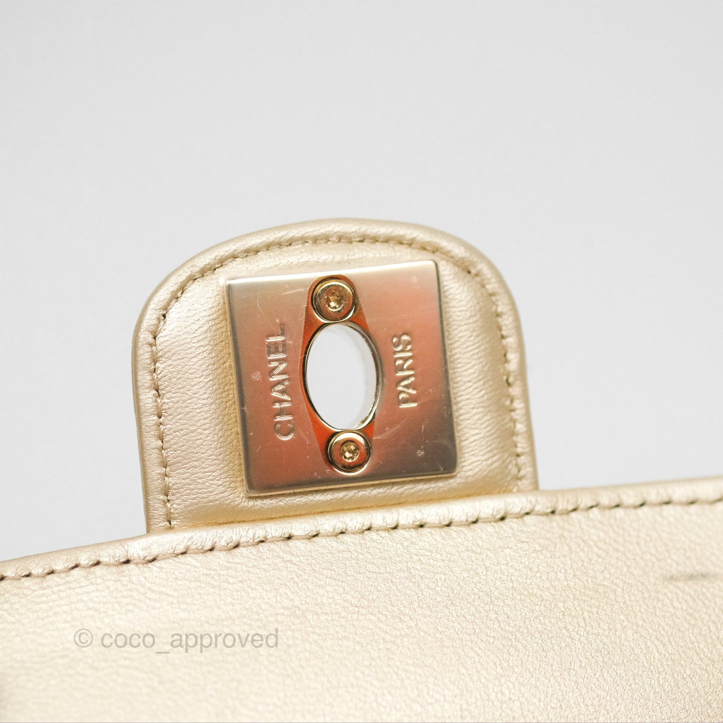 Chanel Small Heart Bag Gold Lambskin Gold Hardware 22S