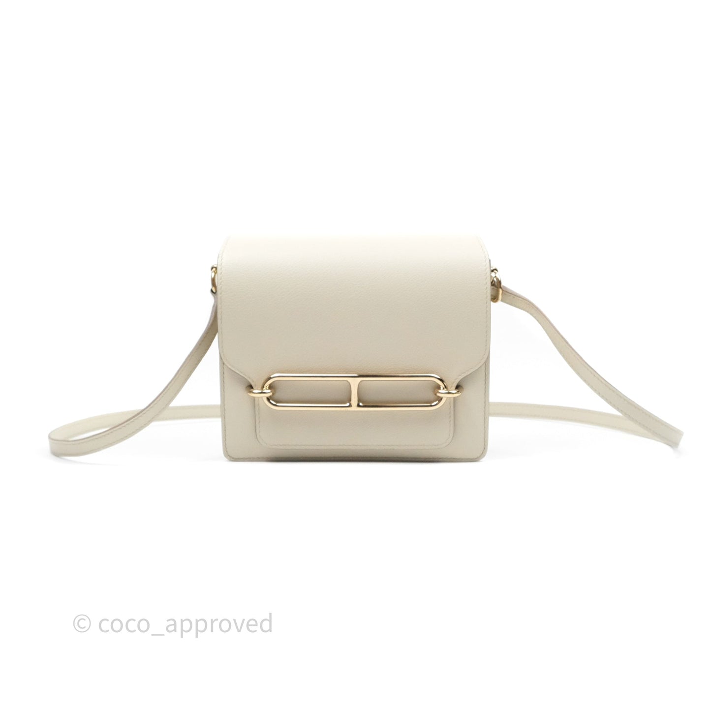 Hermès Roulis Mini 18 Beton 8L Evercolor Permabrass Hardware