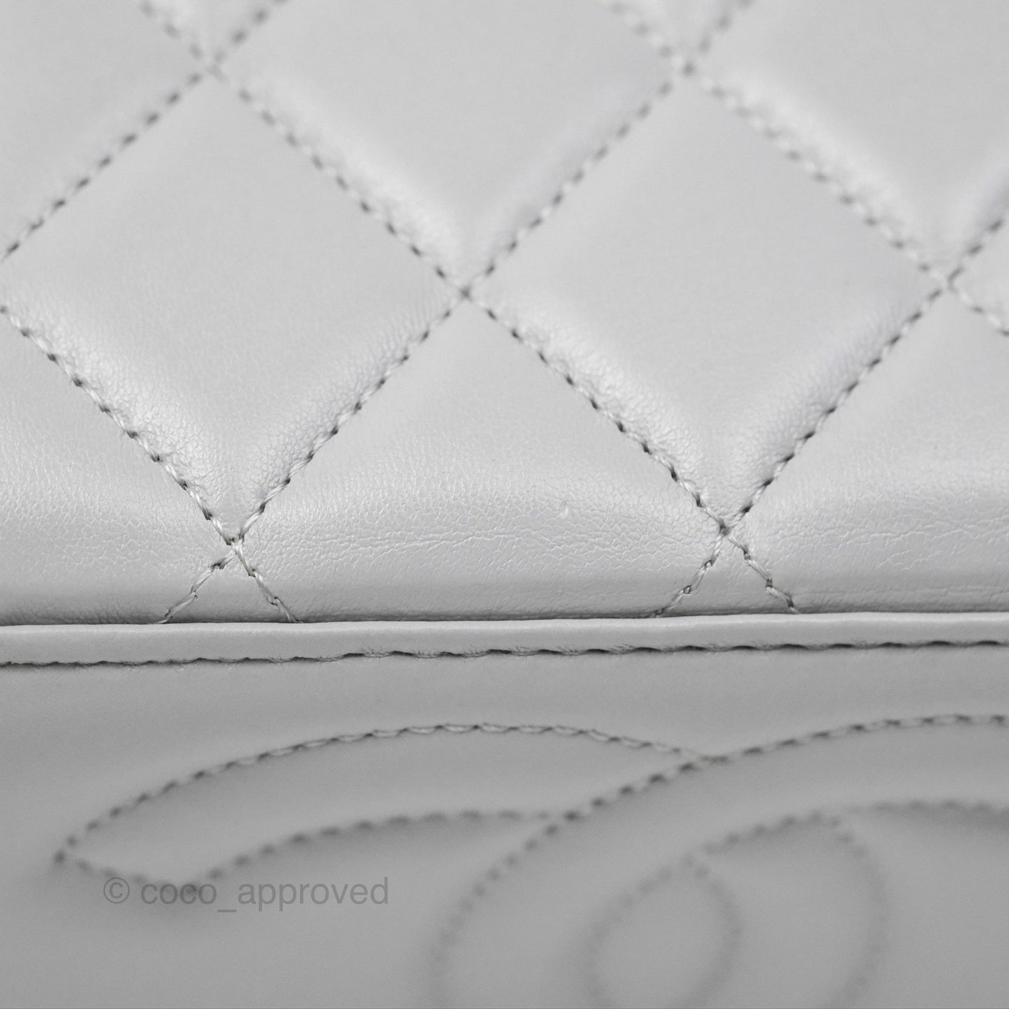 Chanel All Slide Vanity with Adjustable Chain Grey Lambskin Aged Gold Hardware