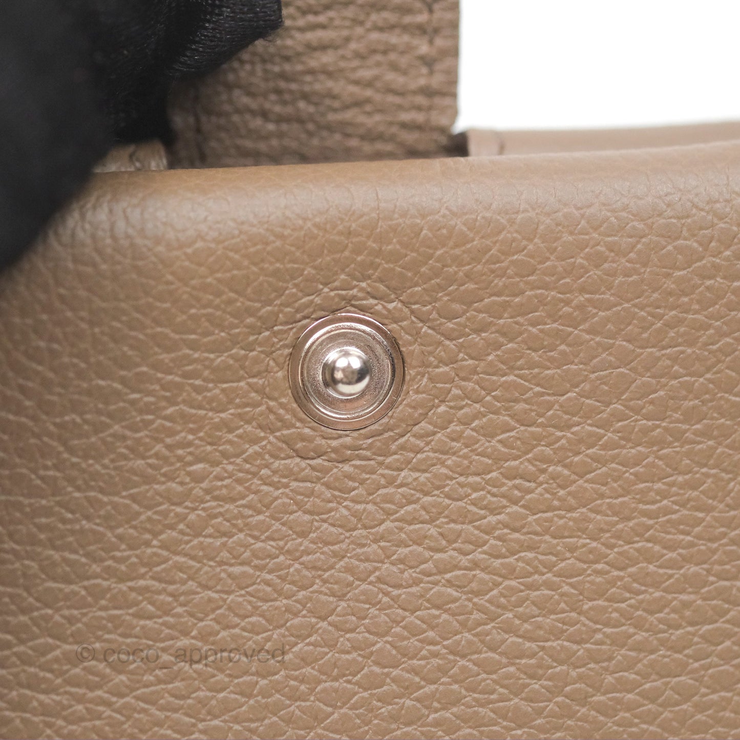 Hermès R.M.S Card Holder Etoupe Palladium Hardware