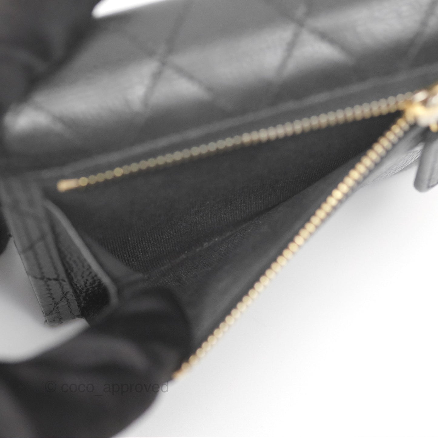 Chanel Classic Short Flap Wallet Black Caviar Gold Hardware