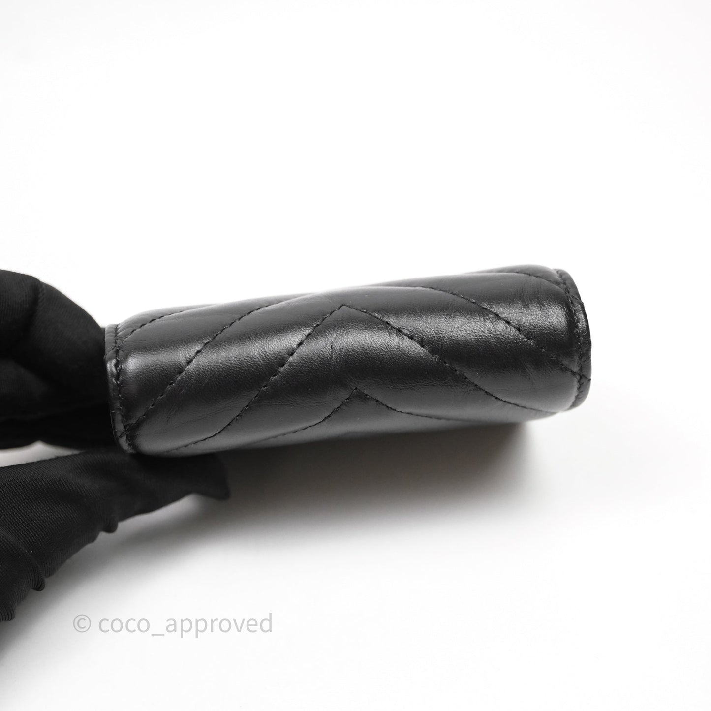 Chanel Chevron Reissue Wallet So Black Aged Calfskin