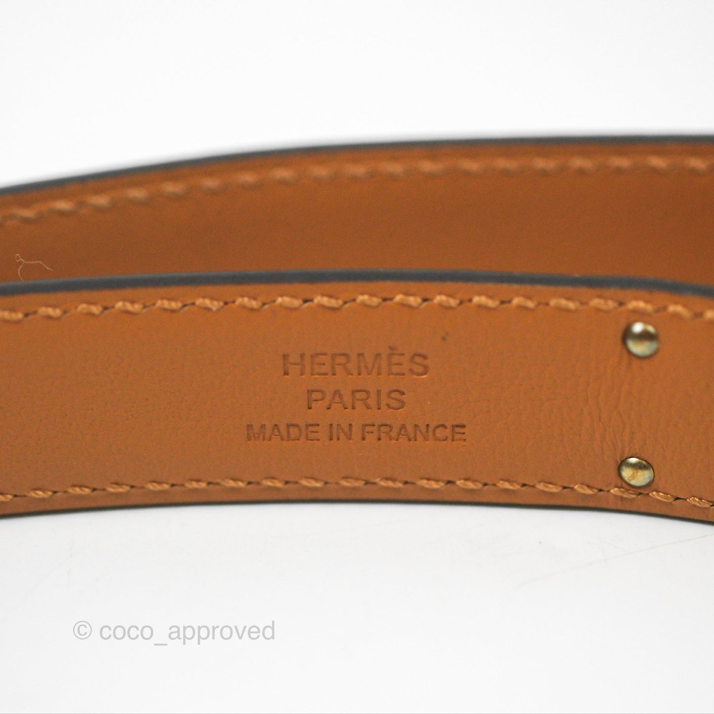 Hermès Kelly 18 Belt Blanc White Epsom Gold Hardware