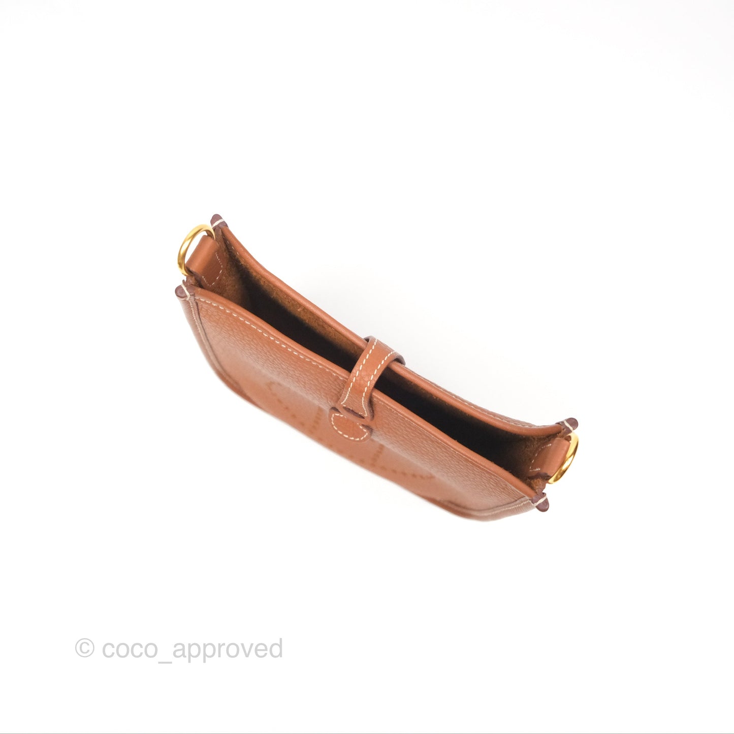 Hermès Mini Evelyne 16 Gold Clemence Gold Hardware