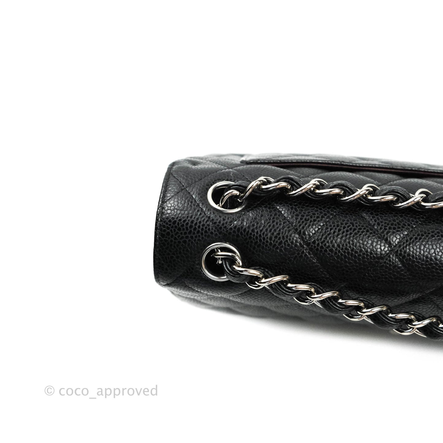 Chanel Jumbo Double Flap Black Caviar Silver Hardware⁣⁣