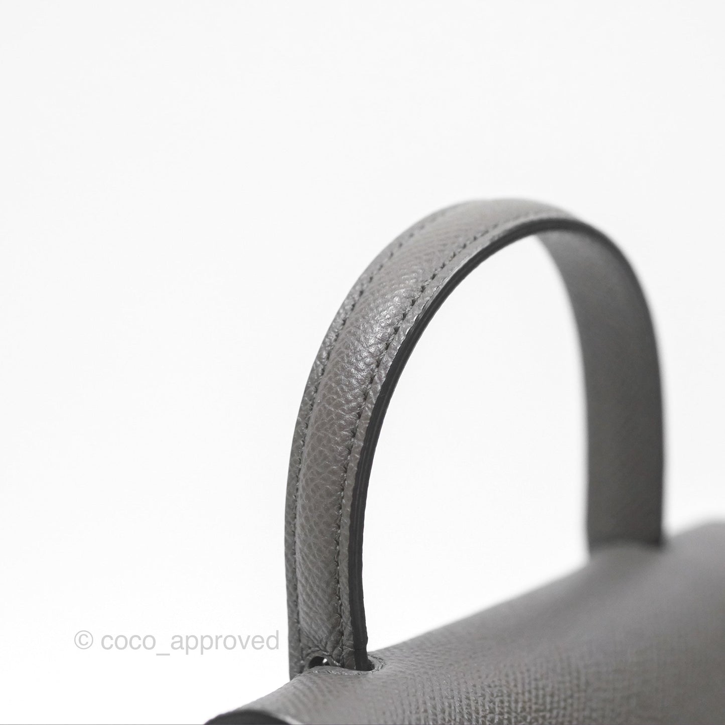 Celine Pico Belt Bag Grey Grained Calfskin Gold Hardware