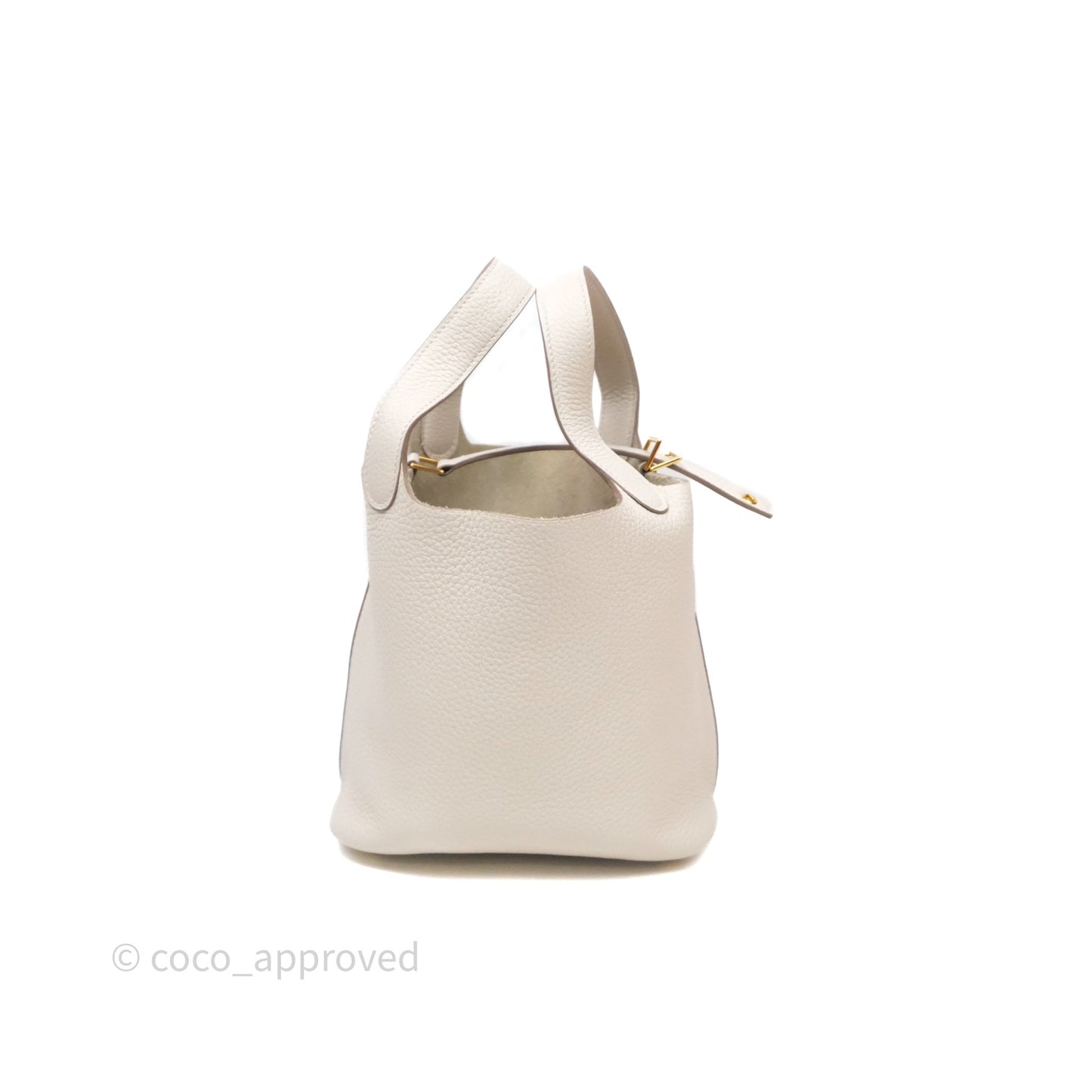 Hermès Picotin 18 Beton 8L Clemence Gold Hardware
