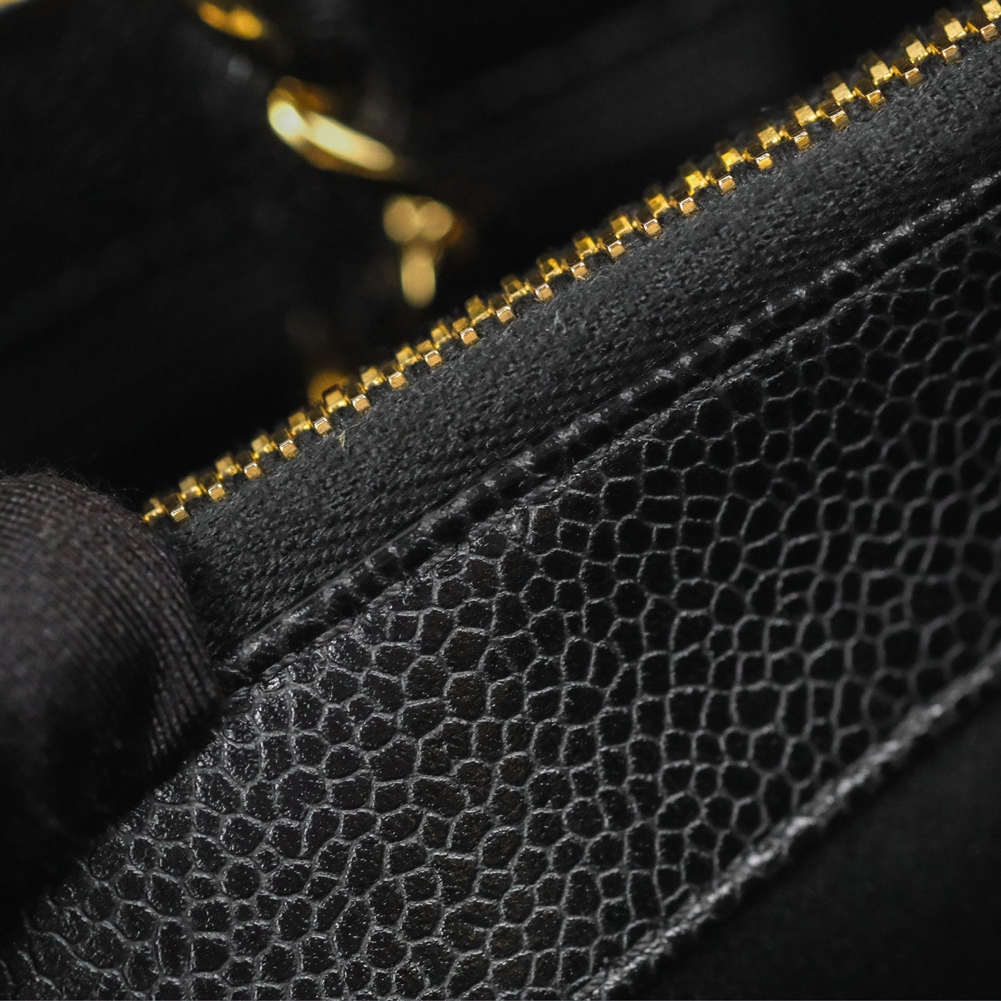 Chanel GST Black Caviar Gold Hardware