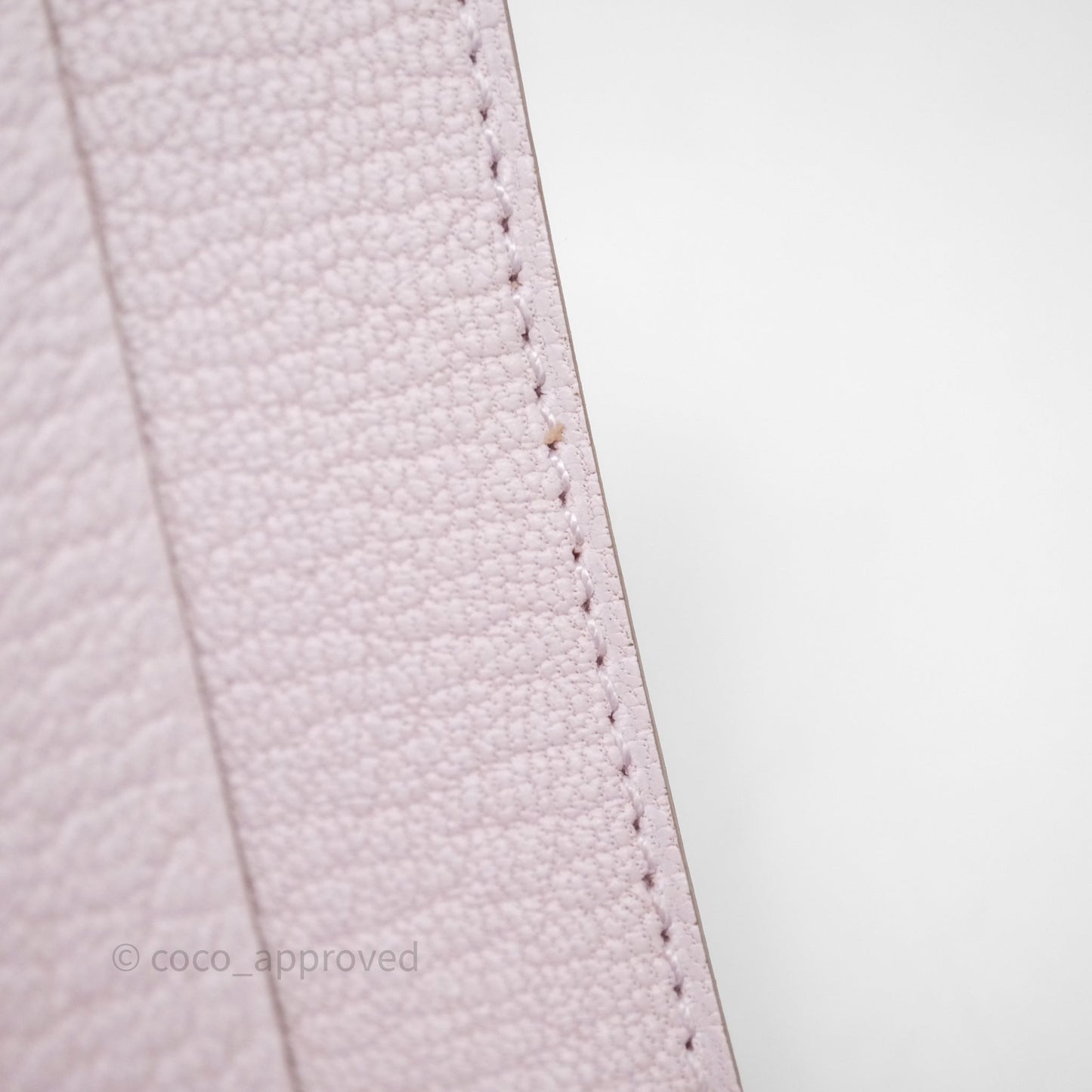 Hermes Bearn Wallet Mauve Pale 09 Palladium Hardware